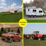 Sturdy Wheel Chocks [2 Pair 4 Pack] for Travel Trailers - Heavy Duty Rubber