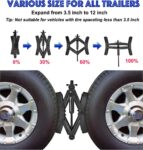 2Pcs Camper Wheel Chock Stabilizer: Heavy Duty RV Tire Lock + Wrench