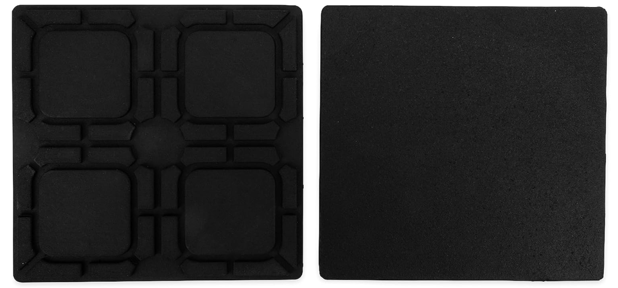 Camco Camper Leveling Block Flex Pad - Non-Slip, Weatherproof - 8.5” x 8.5”, 2-Pk