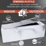 Tabletop Fire Pit Concrete, Smokeless, Marble - Personal Fireplace