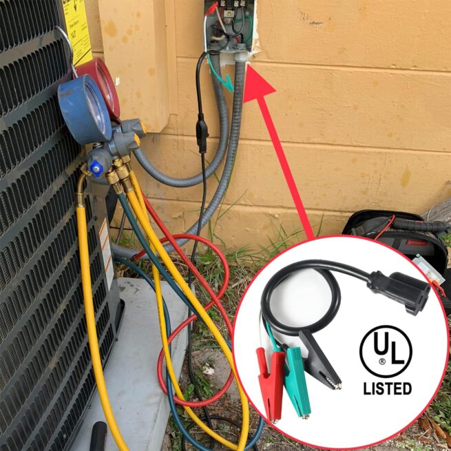 HVAC Adaptor Cord Heavy Duty, Yellow Jacket 69522 Compatible