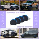 4-Pack Waterproof Tire Covers: Anti-UV Protection for RV, Truck, SUV & Trailer