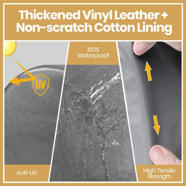 Leader Accessories Double Axle RV Tire Cover 27"-29" Waterproof Grey 2pcs