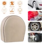 Leader Accessories 4-Pack Tire Covers - Heavy Duty Waterproof - Universal Fit - Tan