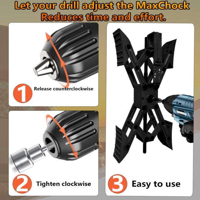RVPNR Camper X-Chock Stabilizer: Adjustable, Hex Socket, Password Locks