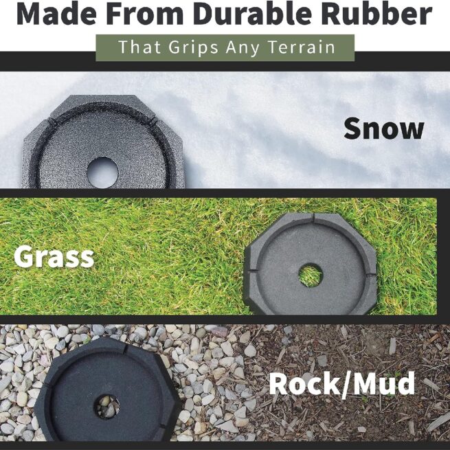 SnapPad Xtra (4-Pack) | RV Leveling: 9” Jack Feet, 61% More Stability | 5lbs/Pad | 11” Width