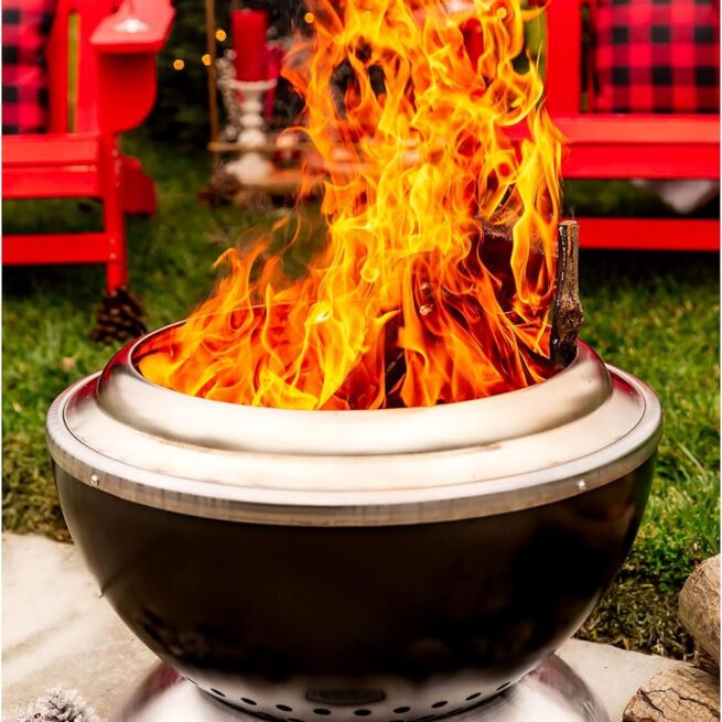 Cuisinart COH-800 Smokeless Fire Pit - 24" with Wind Guard & Removable Base