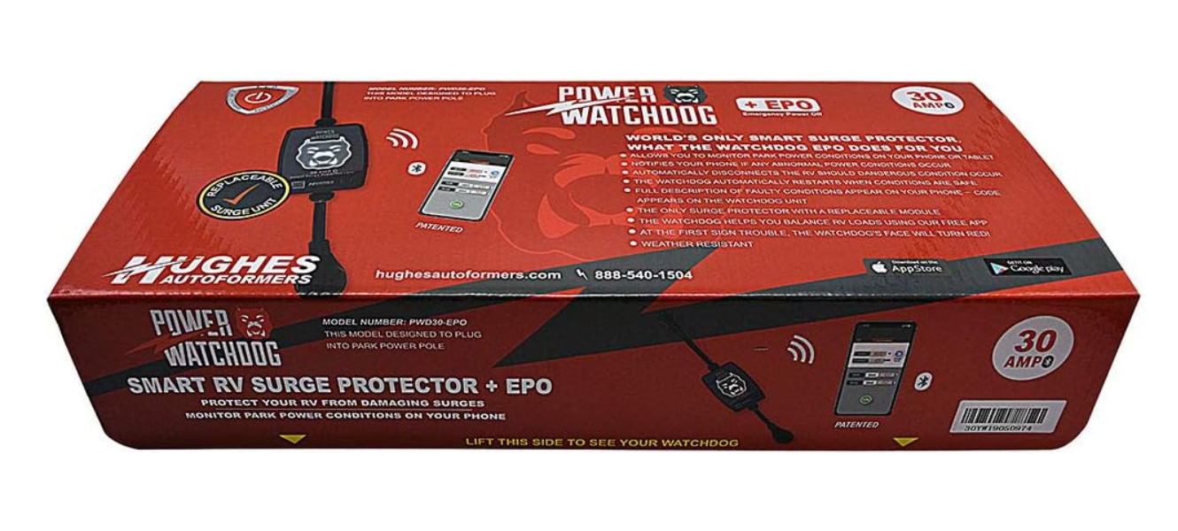 Power Watchdog PWD30EPO: Bluetooth Surge Protector, 30 Amp, Auto Shutoff