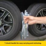 Stromberg Carlson JBP-T217.2 Tandem Axle T-Chock - RV Wheel Chock (2-Pack)