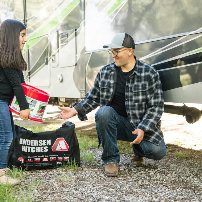 ANDERSEN HITCHES | RV Accessories: 6-Pack Trailer Jack Blocks + Free Clean Step