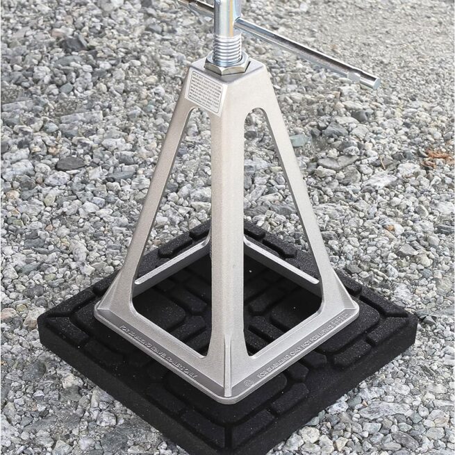 Camco Camper Leveling Block Flex Pad - Non-Slip, Weatherproof - 8.5” x 8.5”, 2-Pk