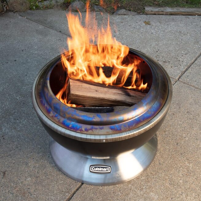 Cuisinart COH-800 Smokeless Fire Pit - 24" with Wind Guard & Removable Base