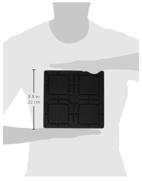 Camco Camper Leveling Block Flex Pad - Non-Slip, Weatherproof - 8.5” x 8.5”, 2-Pk