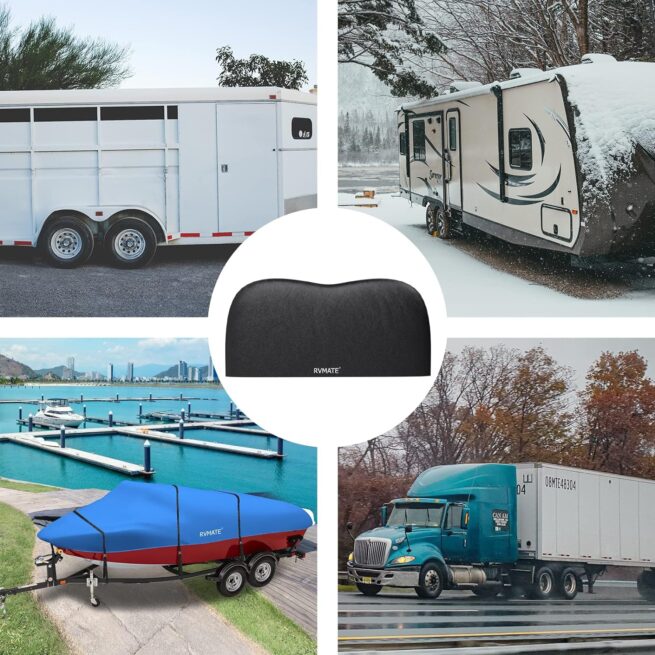 RVMATE RV Tire Covers: Dual Axle, 27"-30" Diameter, Waterproof, Anti-UV (2 Pack)