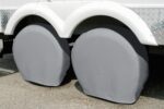 Explore Land Tire Covers 4 Pack - Tough Wheel Protector for Truck, SUV, Trailer