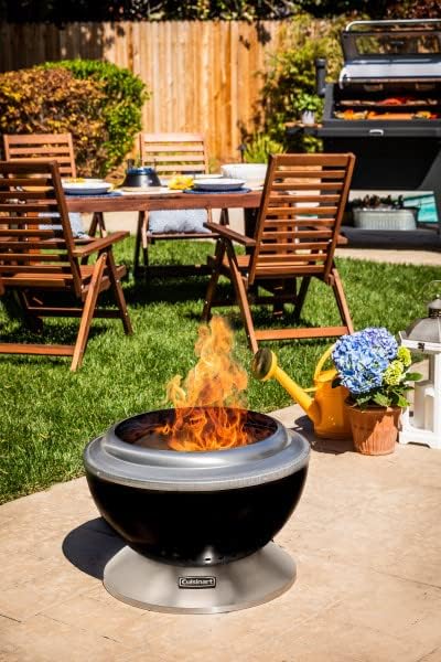 Cuisinart COH-800 Smokeless Fire Pit - 24" with Wind Guard & Removable Base