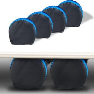 4-Pack Waterproof Tire Covers: Anti-UV Protection for RV, Truck, SUV & Trailer