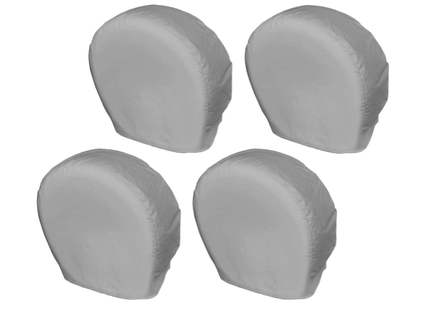 Explore Land Tire Covers 4 Pack - Tough Wheel Protector for Truck, SUV, Trailer