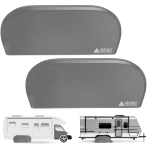 Leader Accessories Double Axle RV Tire Cover 27"-29" Waterproof Grey 2pcs