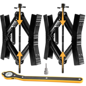 Camper Wheel Chock Sets | Heavy Duty | Double Speed | RV Tire Lock | Fits 3.5”-12