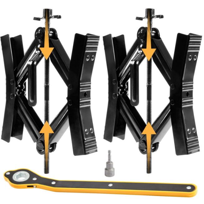 Camper Wheel Chock Sets | Heavy Duty | Double Speed | RV Tire Lock | Fits 3.5”-12