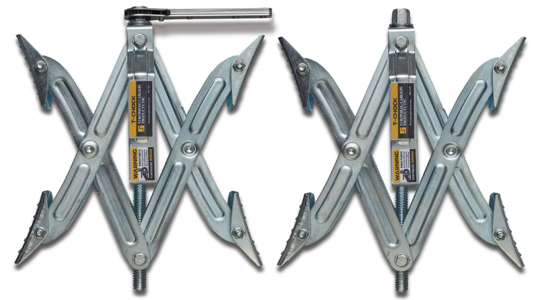 Stromberg Carlson JBP-T217.2 Tandem Axle T-Chock - RV Wheel Chock (2-Pack)