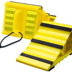 LEAD BRAND Wheel Chocks: Non Slip Base, RV&Trailer, L8xW4.7xH4.1, Pack of 2