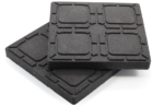 Camco Camper Leveling Block Flex Pad - Non-Slip, Weatherproof - 8.5” x 8.5”, 2-Pk